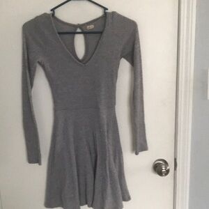 X-Small gray long sleeve dress